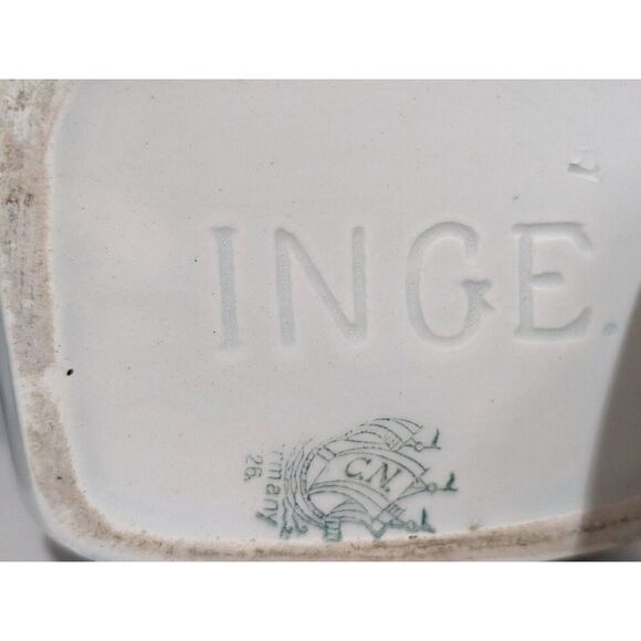 Unbranded Vintage Inge Germany White & Blue Barley & Rice Porcelain Cannisters W - Picture 5 of 5